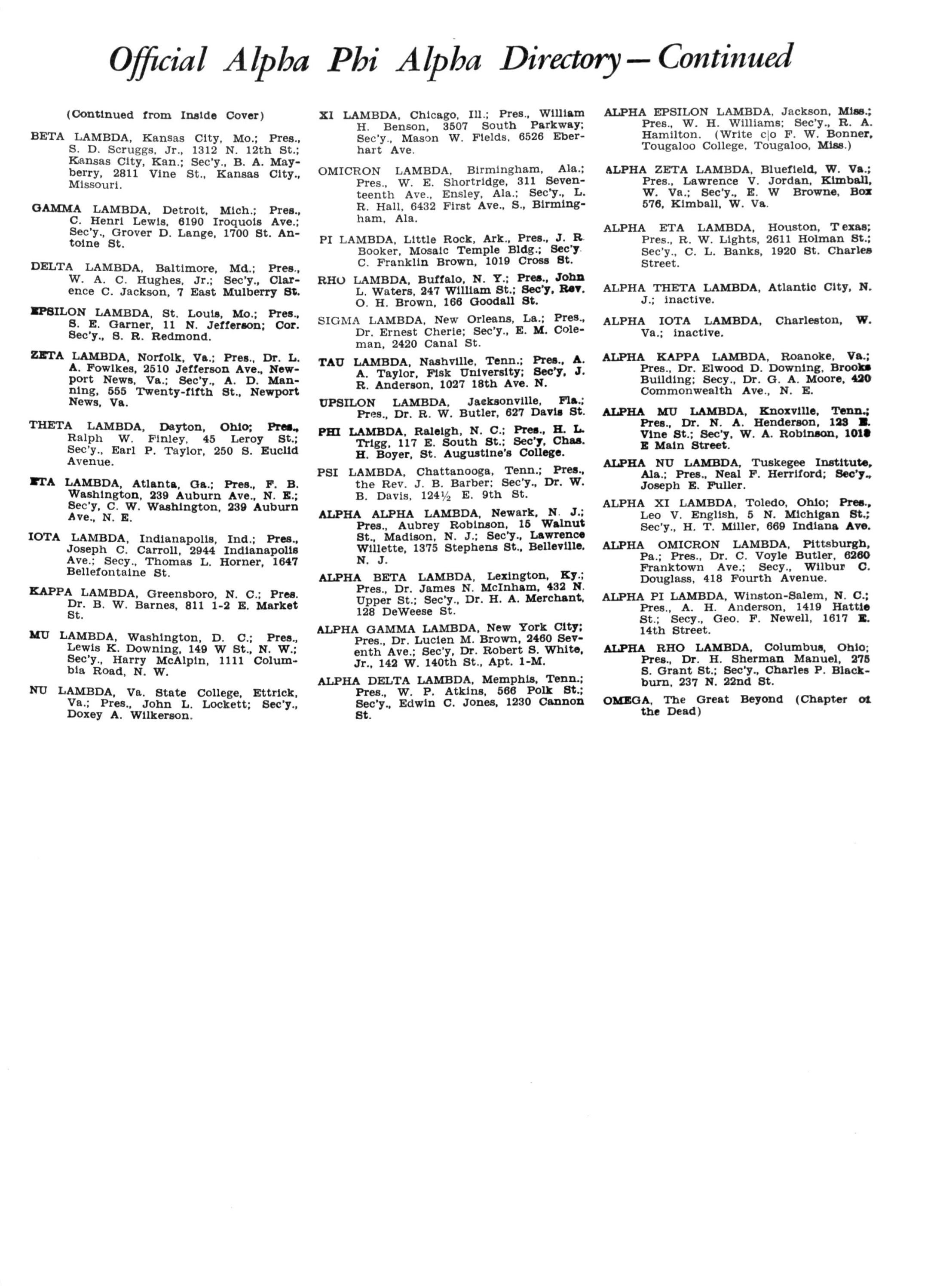 The Sphinx Fall October 1932 Volume 18 Number 3 By Alpha Phi Alpha Fraternity Issuu
