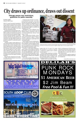 the columbia chronicle january 30 2012 by student publications columbia flyer newspaper