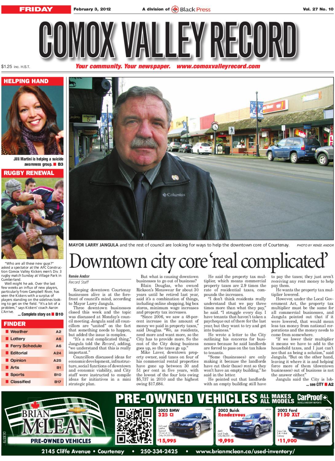 Friday, February 3, 2012 Comox Valley Recor by Comox Valley Record  Newspaper - Issuu