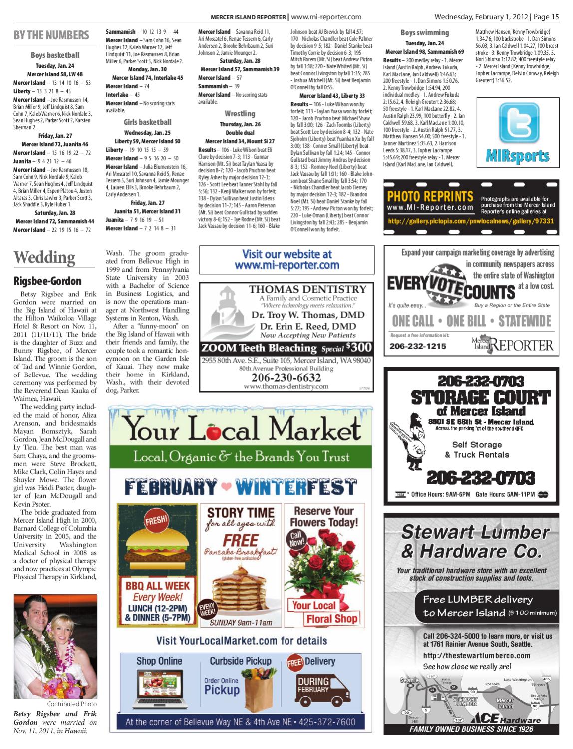 Mercer Island Reporter, February 01, 2012 by Sound Publishing Issuu