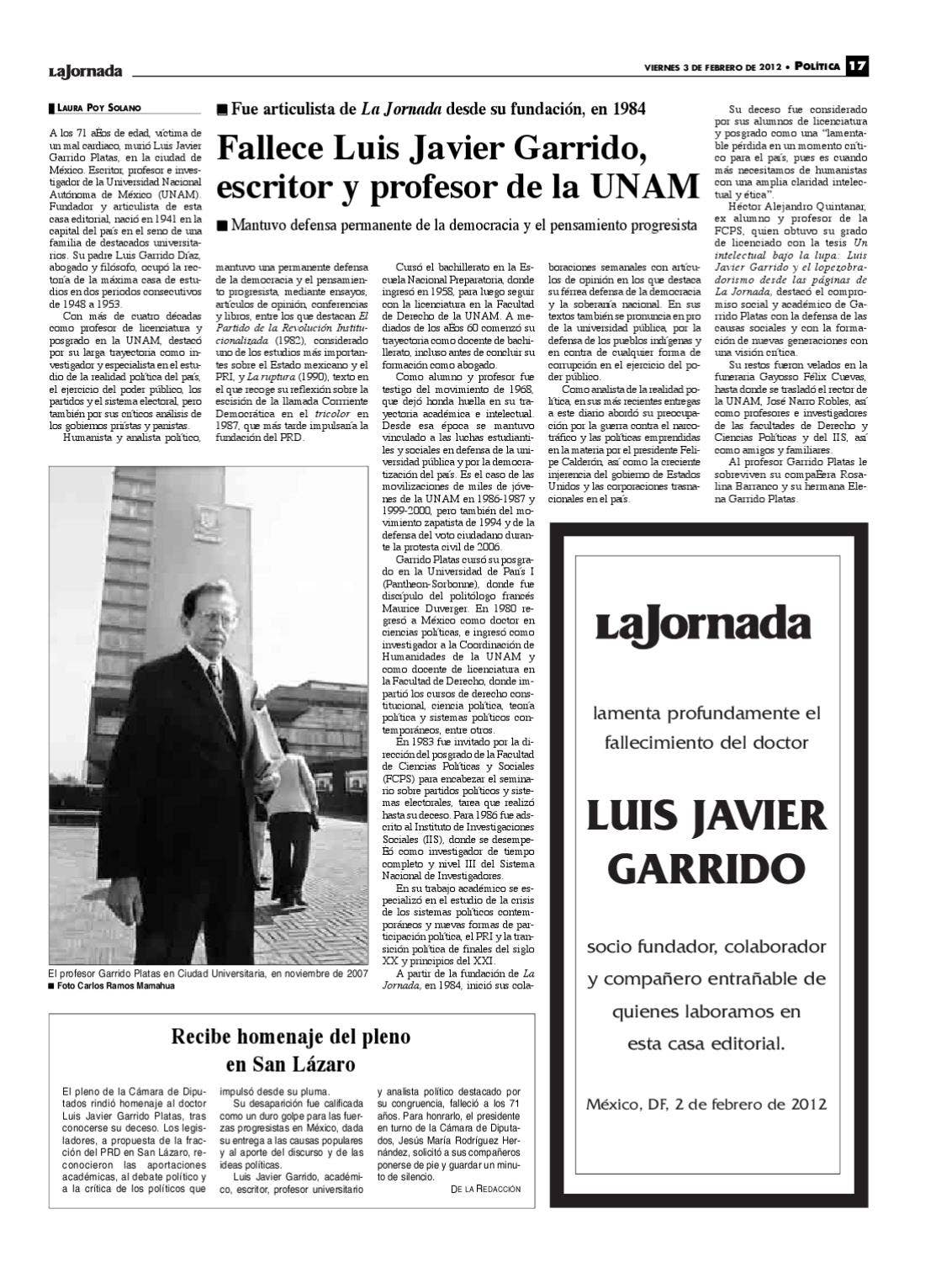 La Jornada, 02/03/2012 by La Jornada - Issuu