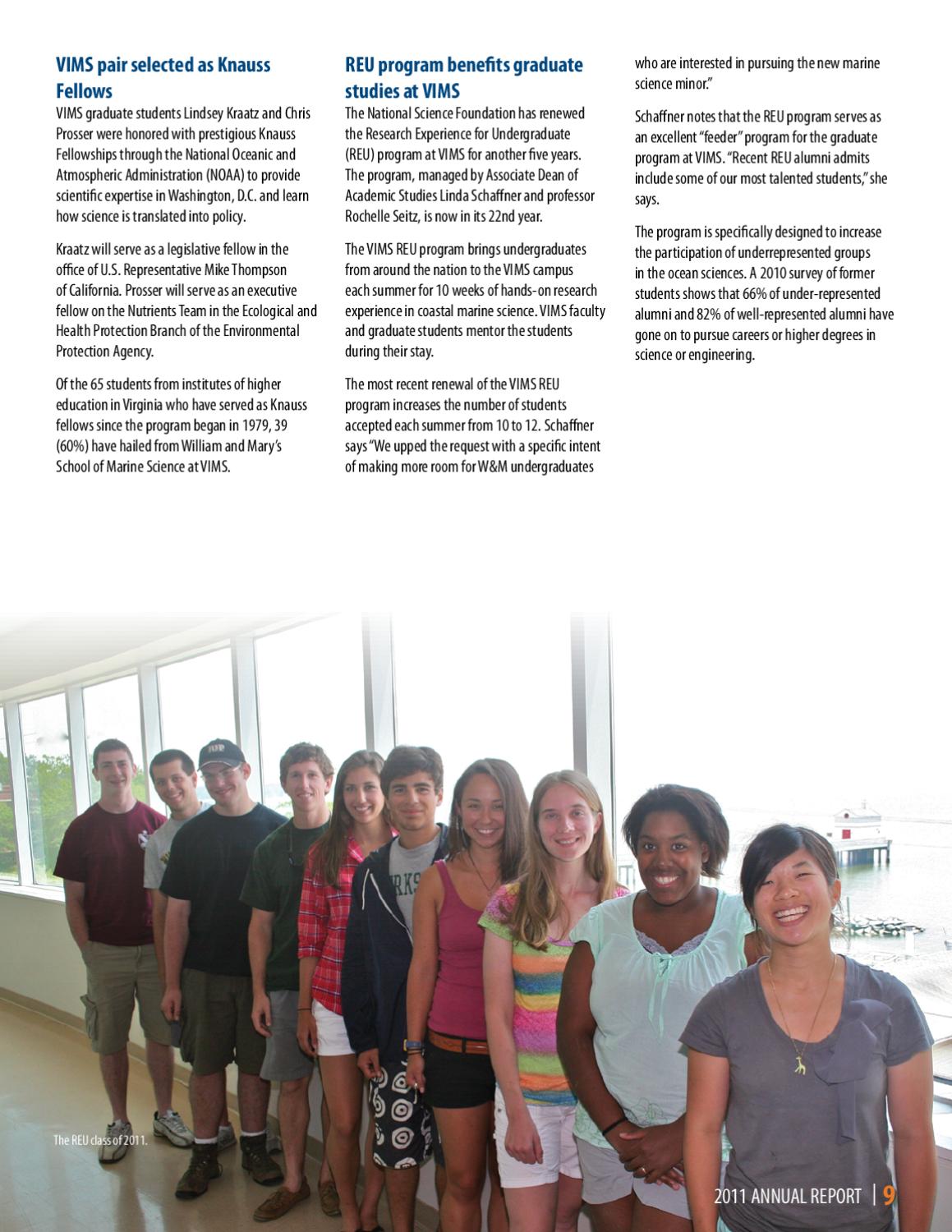 2011 Virginia Institute Of Marine Science Annual Report By