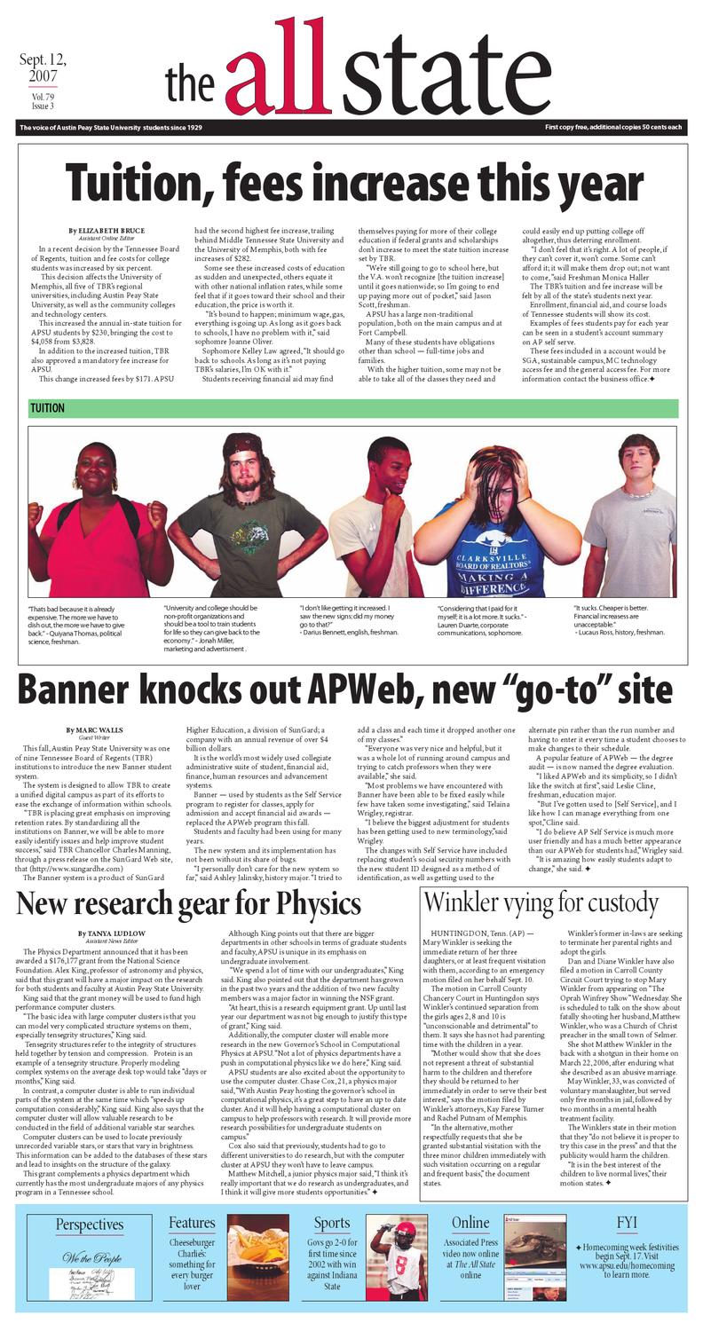 Sept 12 2007 By The All State Issuu