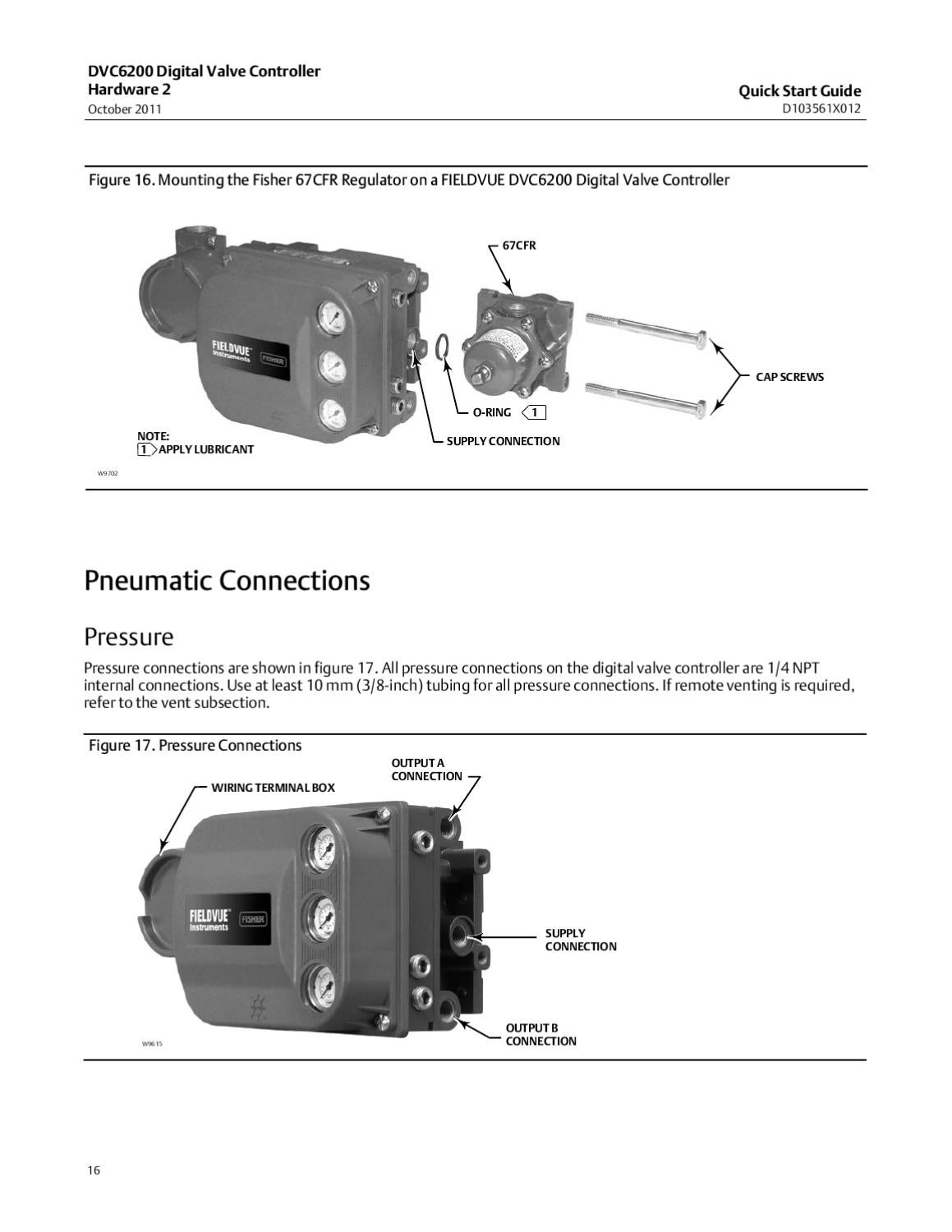 DVC6200 Quick Start Guide Elctrncs Hrdwre Rev 2 Oct 2011 by RMC Process