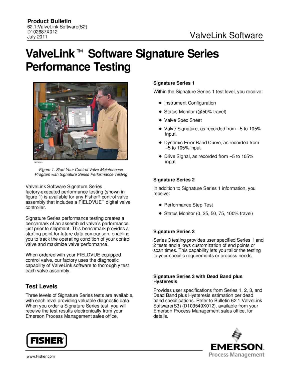 ValveLink Software Prfrmn Testing Bulletin July 2011 by RMC Process ...