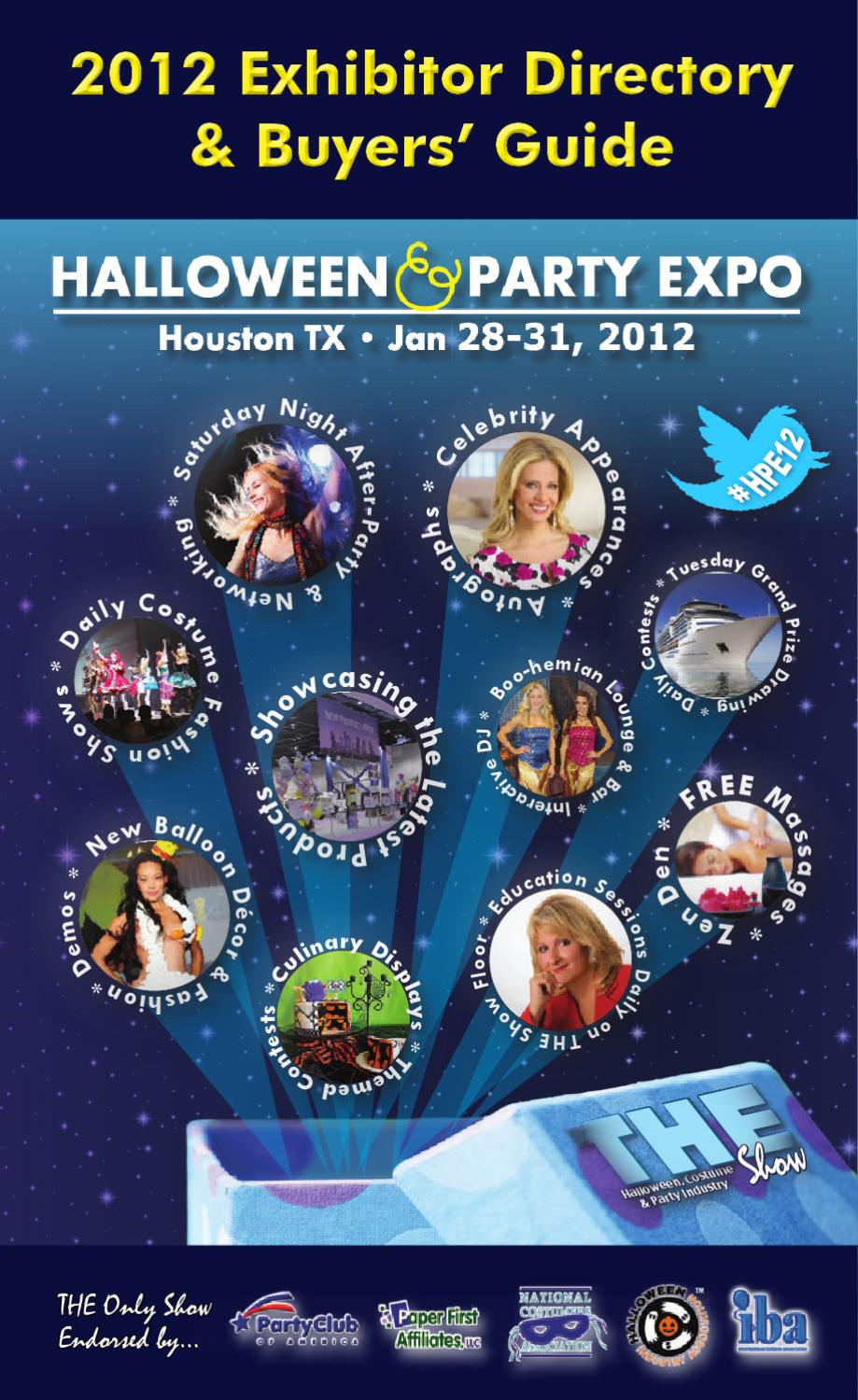 2012 Exhibitor Directory & Buyers' Guide by Halloween & Party Expo