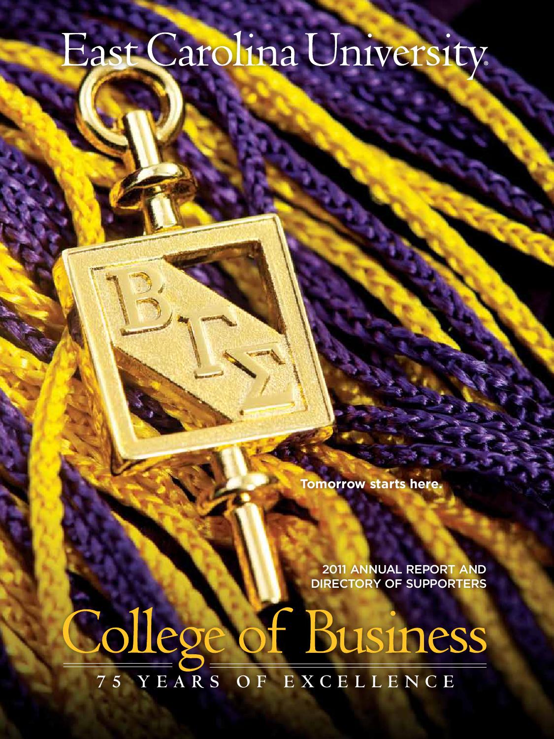 2011 College Of Business Annual Report By East Carolina University Issuu