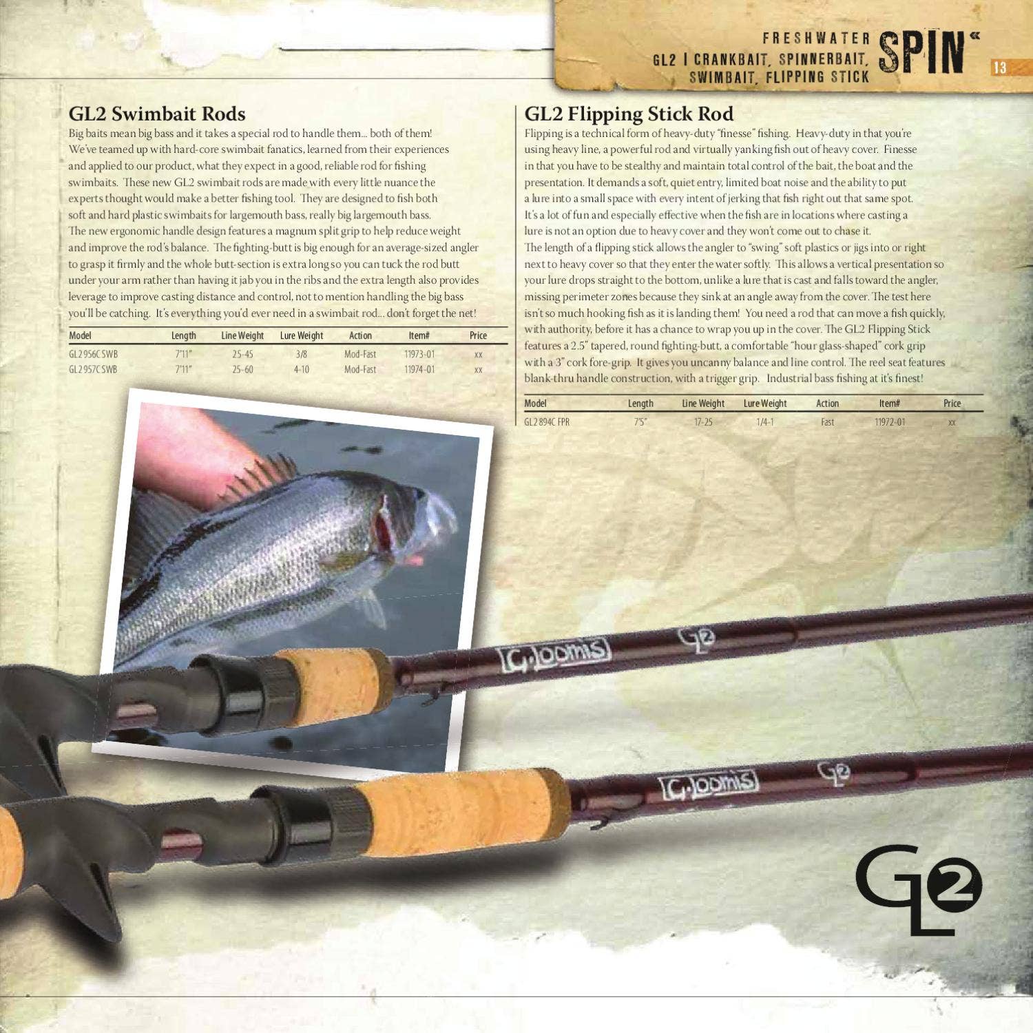 g loomis 7'11 heavy swimbait rod 956c swb G. 2026 IMX-PRO Bass Casting Rods  Tackle World The IMX 2014 G-Loomis Catalog