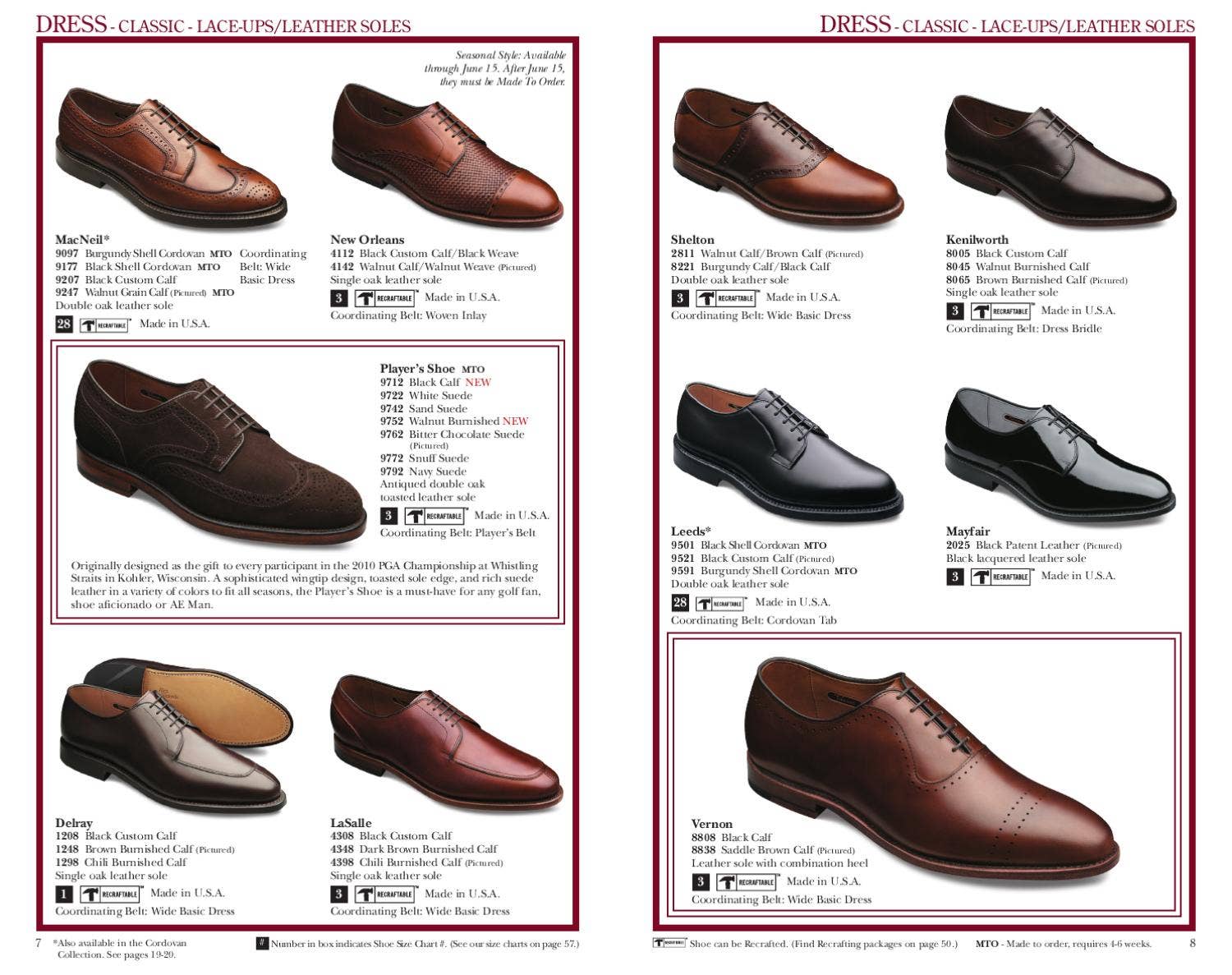 90s Allen Edmonds 2193 cognac cordovan Vintage 80s Allen Edmonds