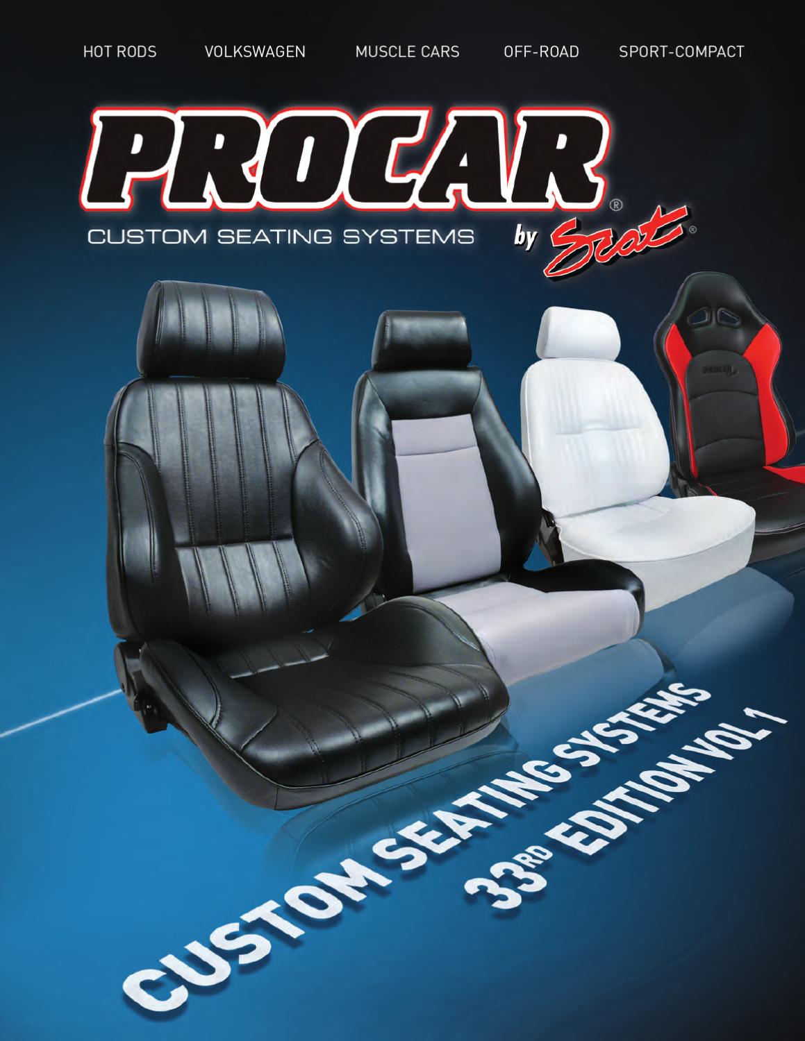 ProCar by Scat 80-1605-64R SPORTSMAN Red Vinyl//Velour Right Racing Seat