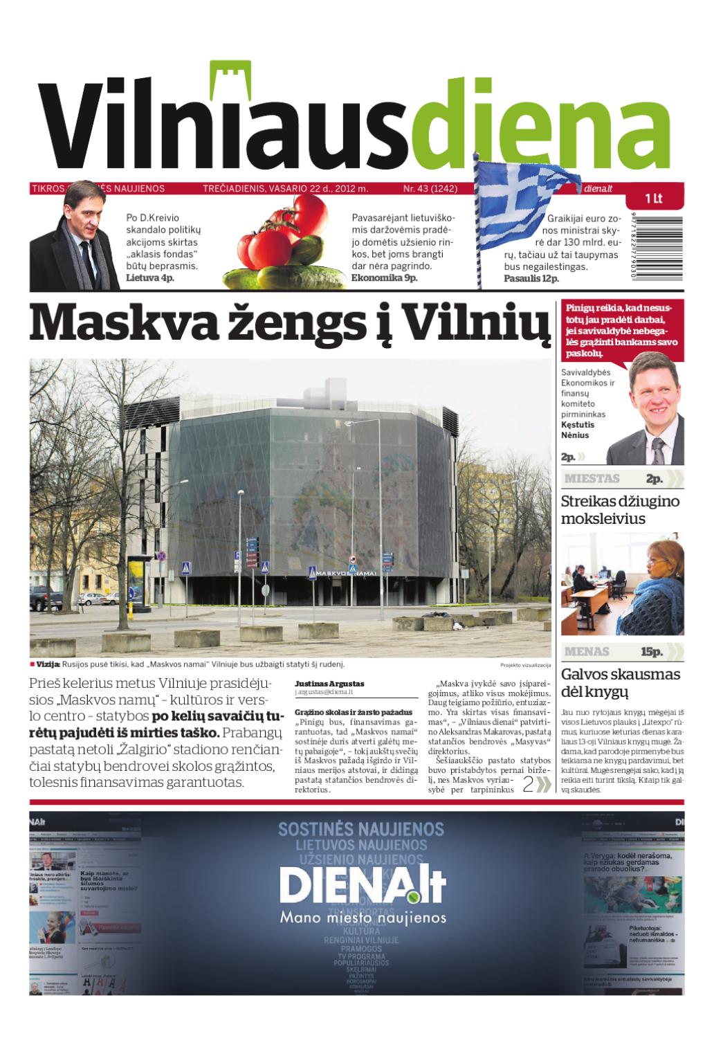 20120222 Vilniaus diena by Diena Media News Issuu