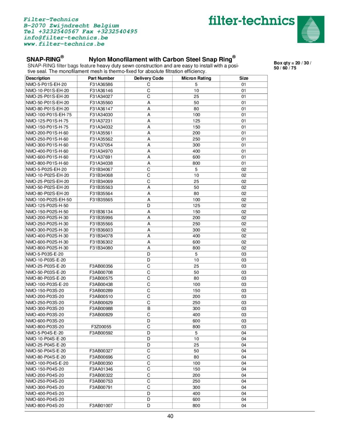 EATON BAG filtration catalog by FilterTechnics Issuu