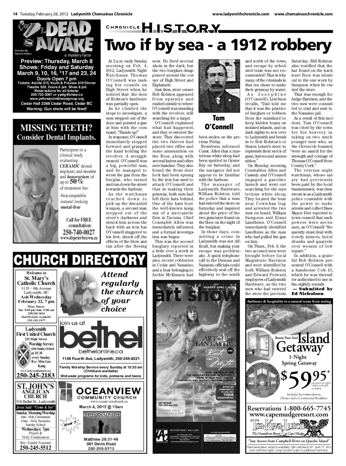 Ladysmith Chronicle, February 28, 2012 by Black Press Media Group Issuu