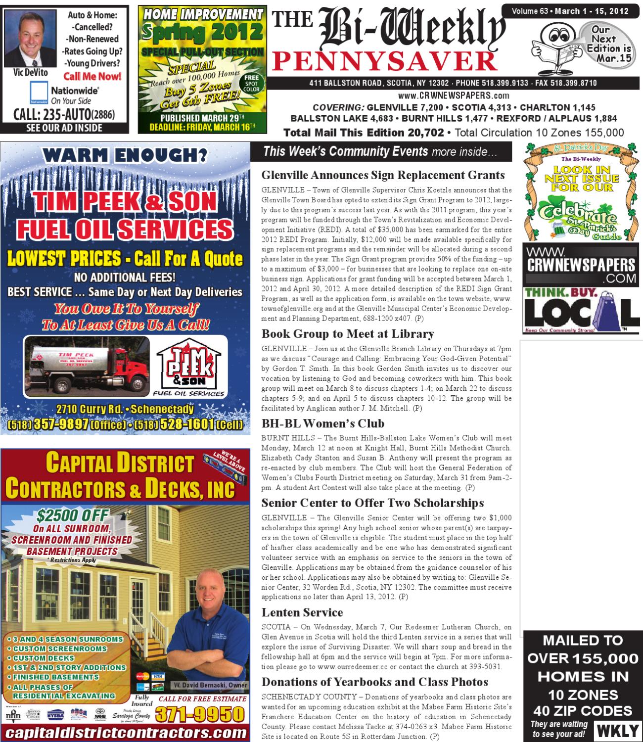 Weekly Pennysaver 030112 by Capital Region Weekly Newspapers Issuu