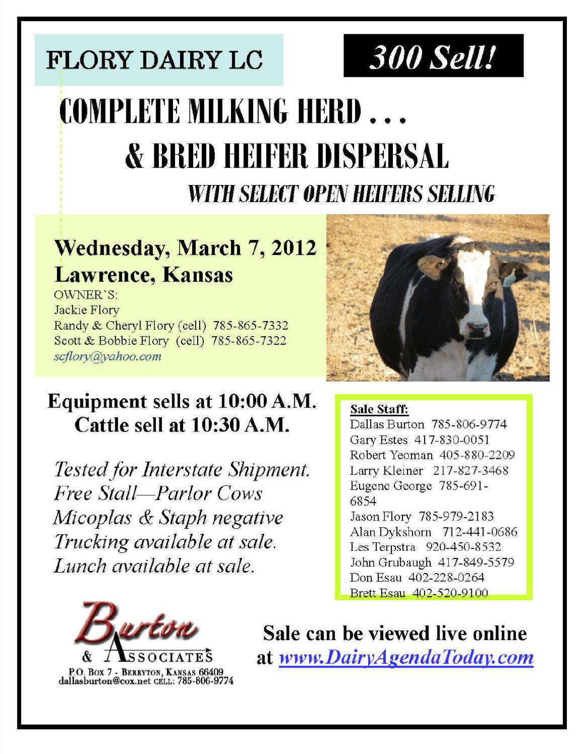 Flory Dairy Dispersal by Dairy Agenda Today Issuu