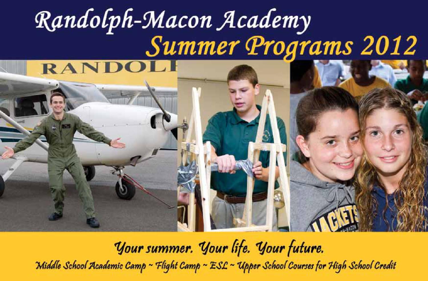 RandolphMacon Academy Summer Programs 2012 by RandolphMacon Academy