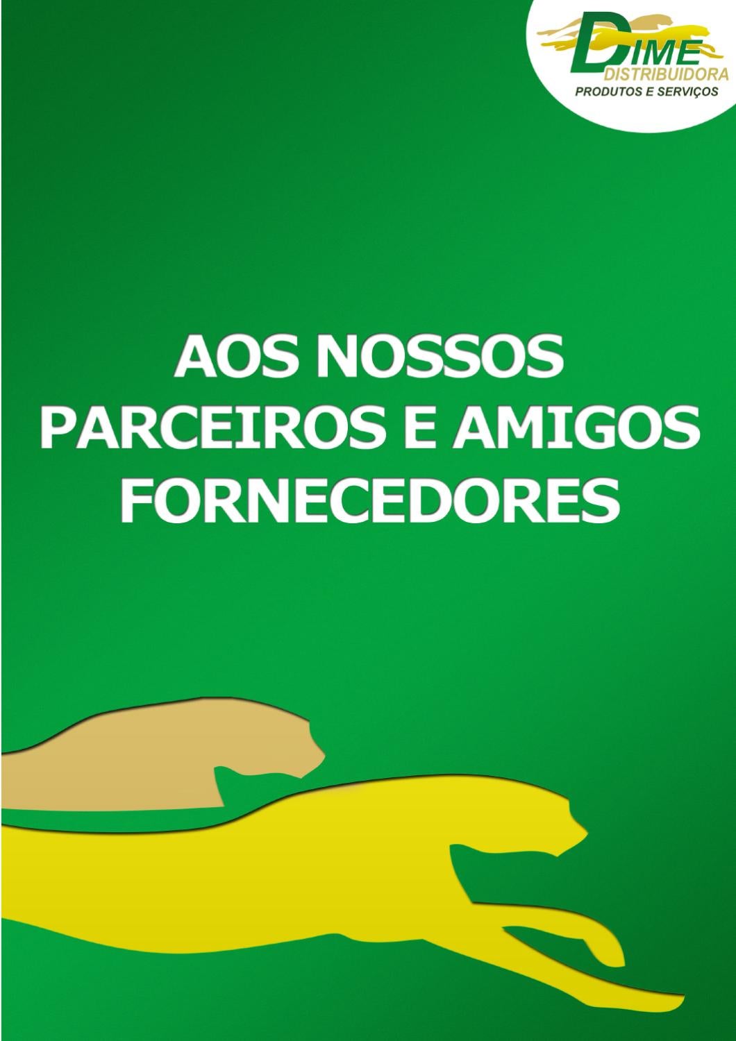 Agradecimento aos Fornecedores  DIME Distribuidora by Dime