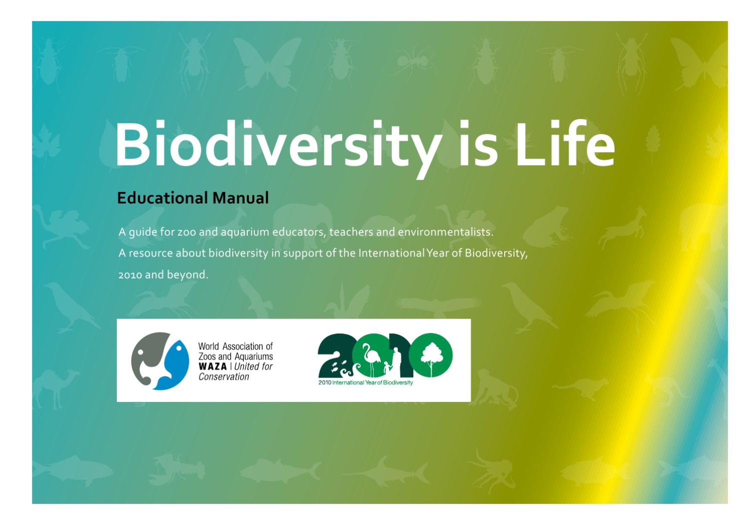 Biodiversity Manual by WAZA World Association of Zoos and Aquariums