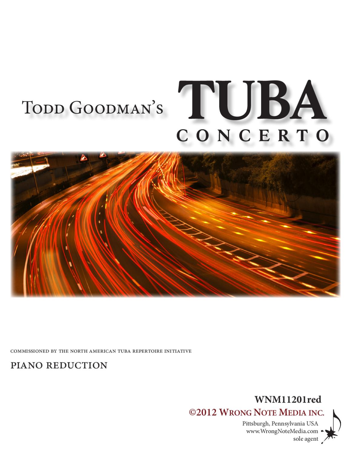 Todd Goodman's Tuba Concerto by Todd Goodman Issuu
