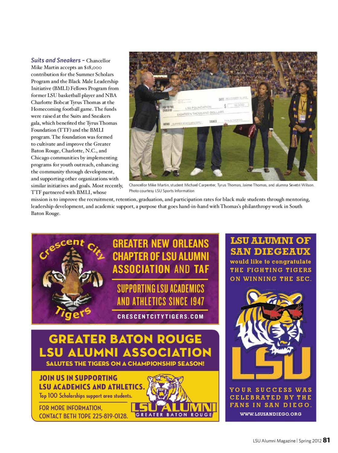 Perrin Rittner Lsu LSU Alumni Magazine - Spring 2012 by LSU Alumni Association - Issuu