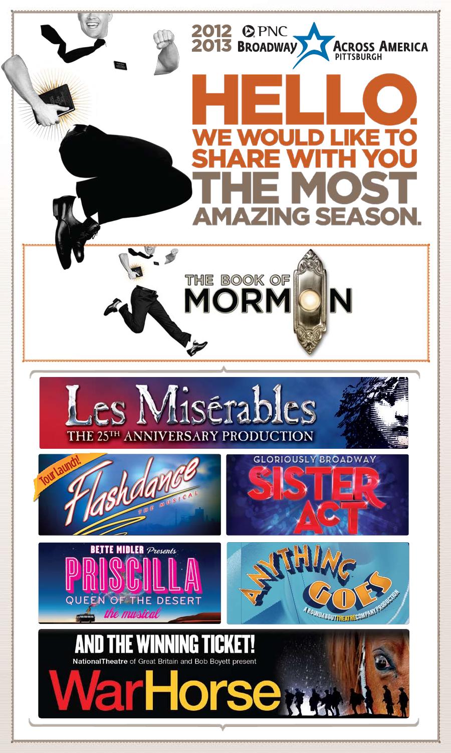 PNC Broadway Across America Pittsburgh 20122013 Season by The