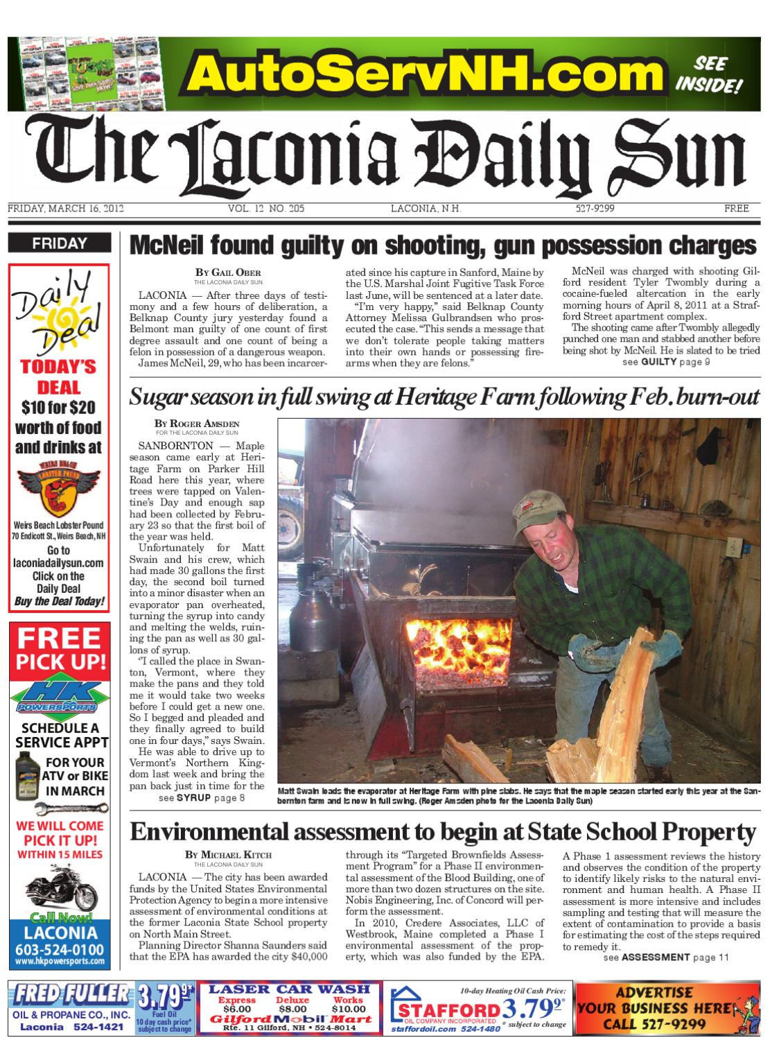 The Laconia Daily Sun, March 16, 2012 by Daily Sun Issuu