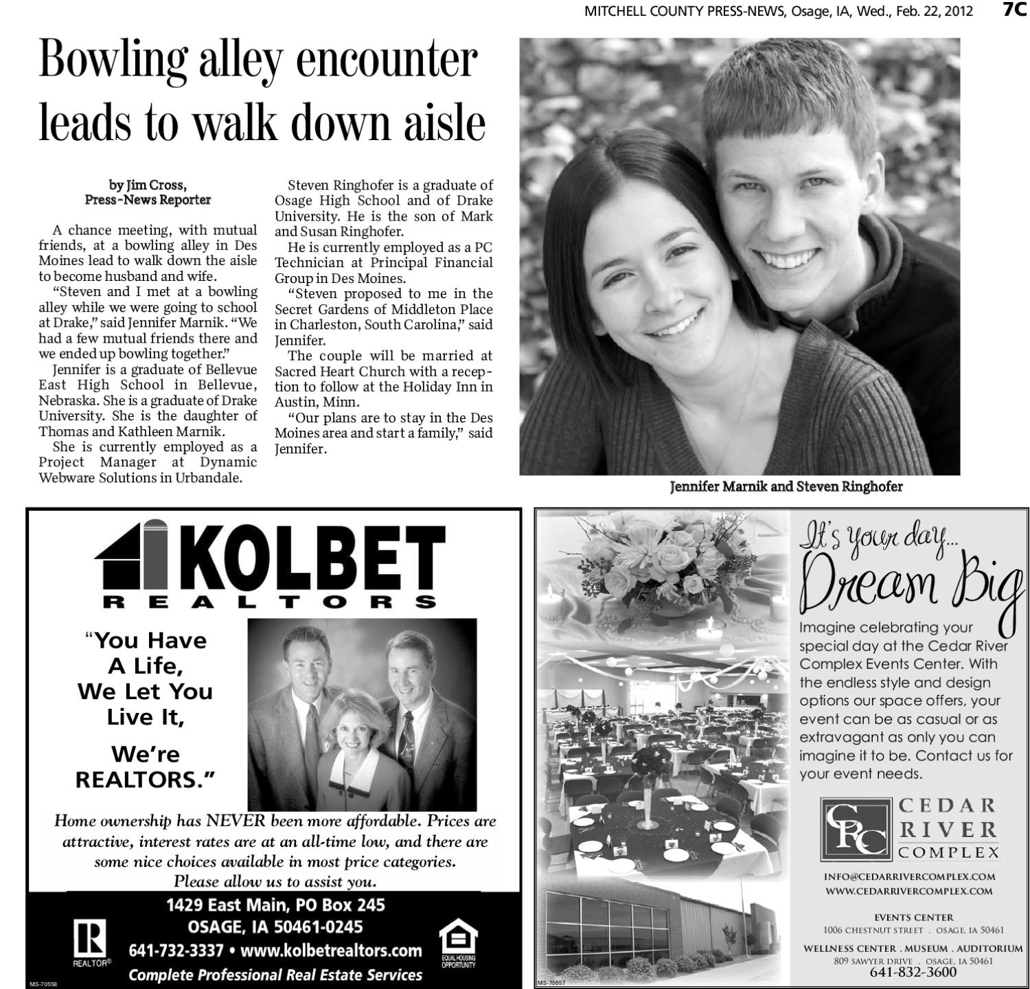 Mitchell County PressNews Weddings Special by Globe Gazette Issuu