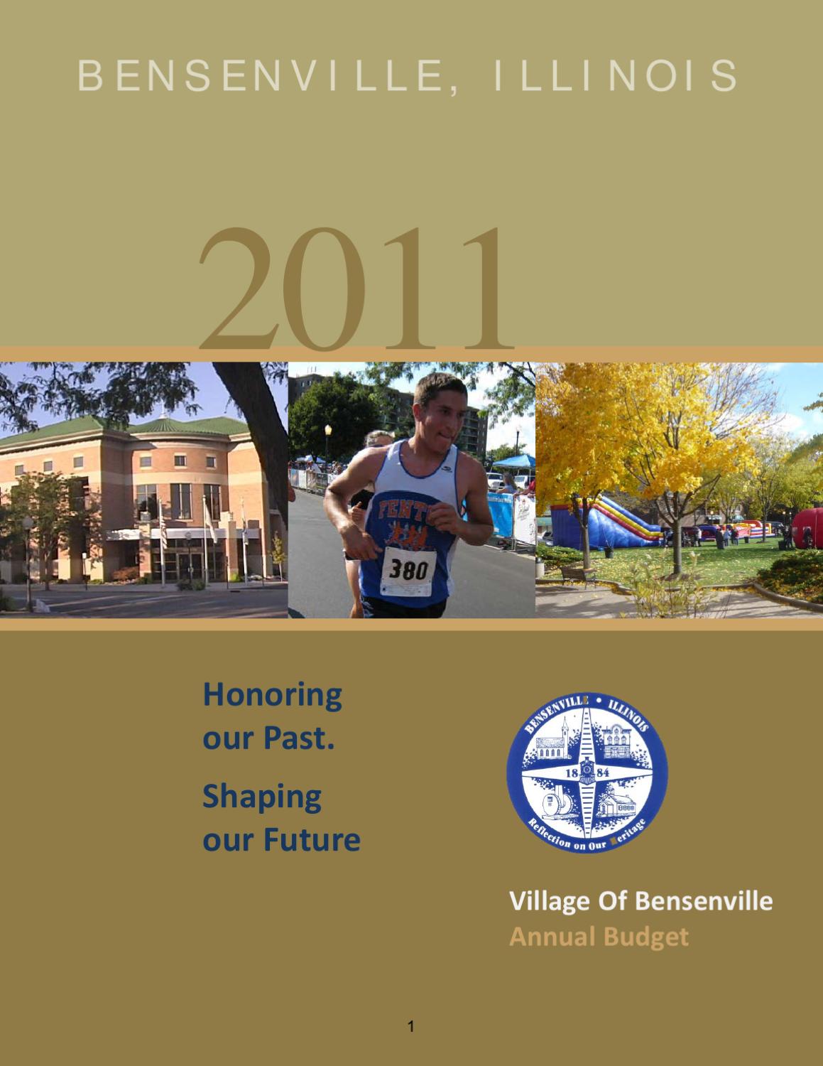 2011 Annual Budget Bensenville by Village of Bensenville Issuu