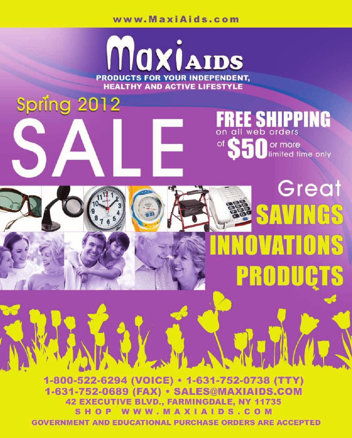 MaxiAids Spring Sale 2012 by Issuu