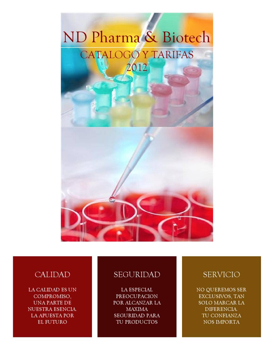 CATALOGO DE PRODUCTOS by ND Pharma & Biotech Issuu