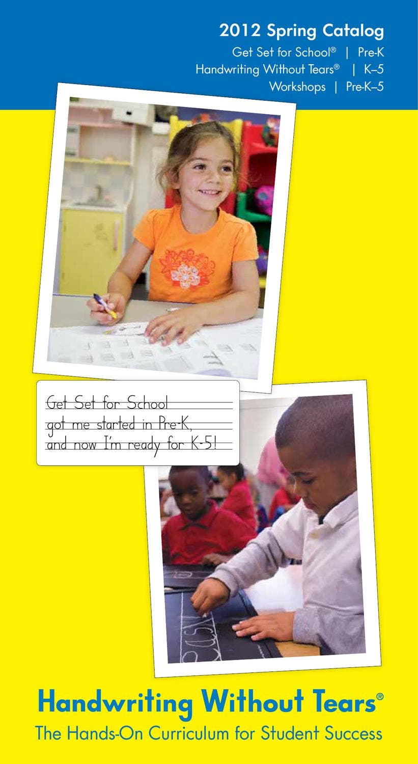 Spring 2012 Catalog by Learning Without Tears - Issuu