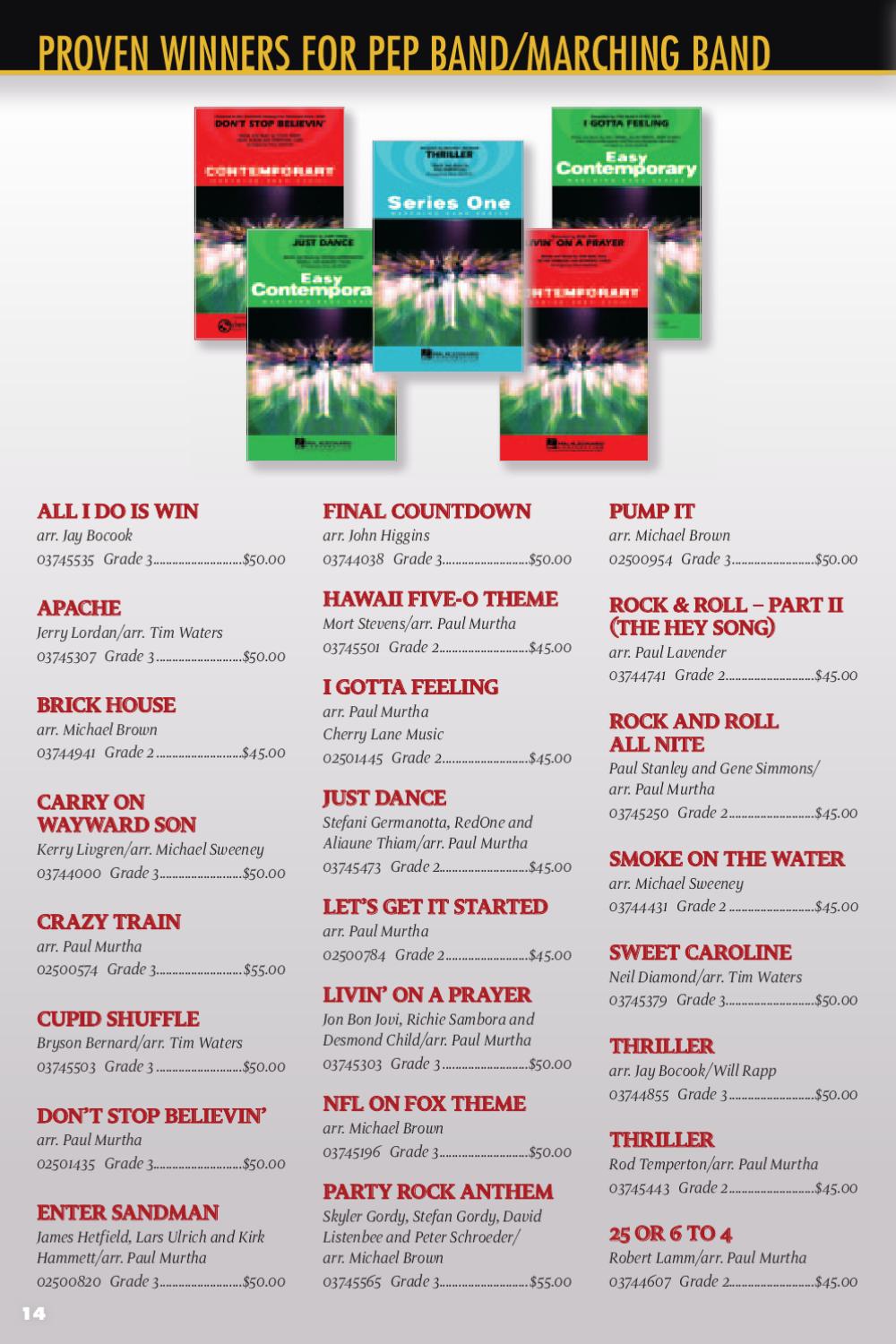 Hal Leonard Marching Band 2012 by Hal Leonard Issuu