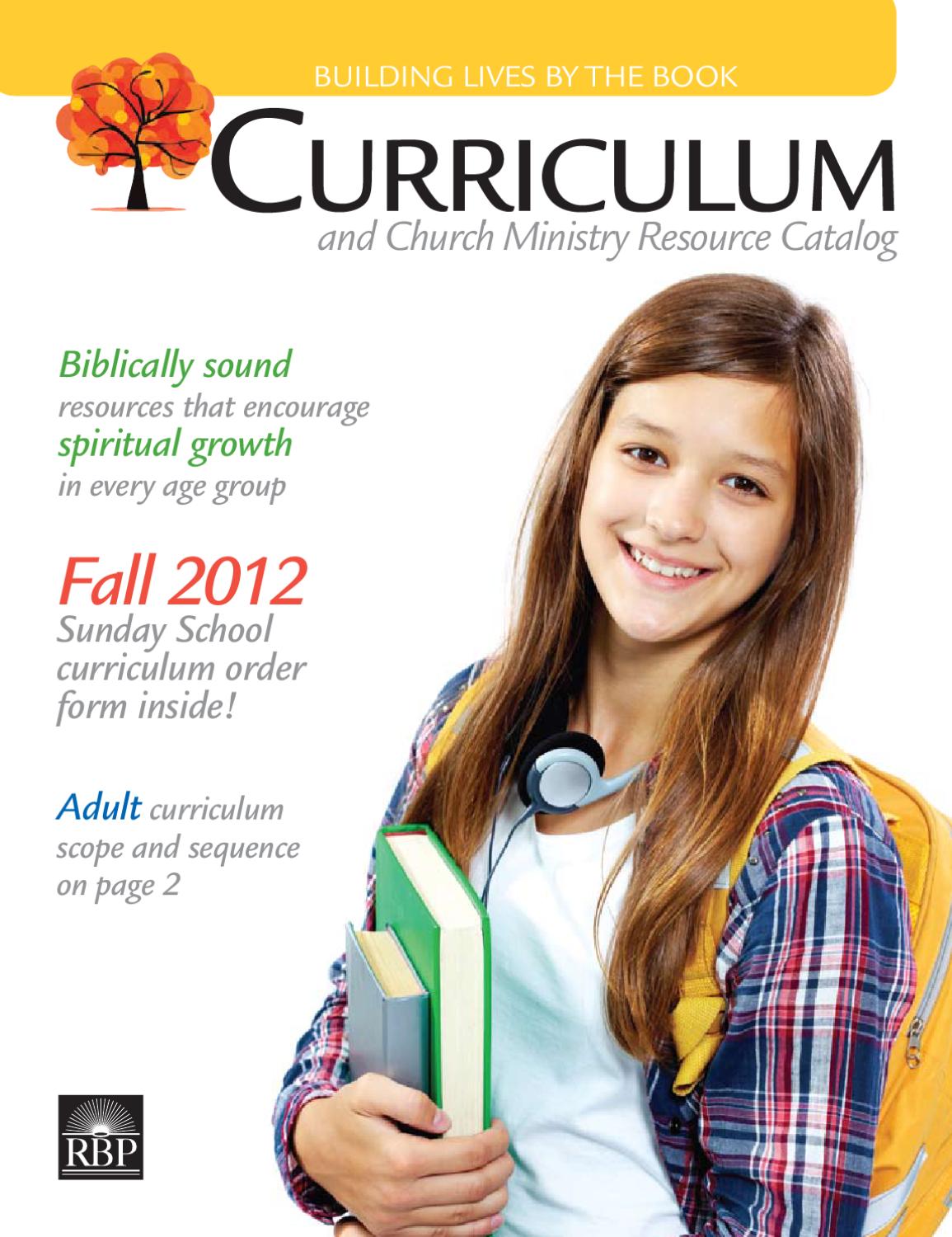 Fall 2012 RBP Sunday School Curriculum Catalog by Regular Baptist Press