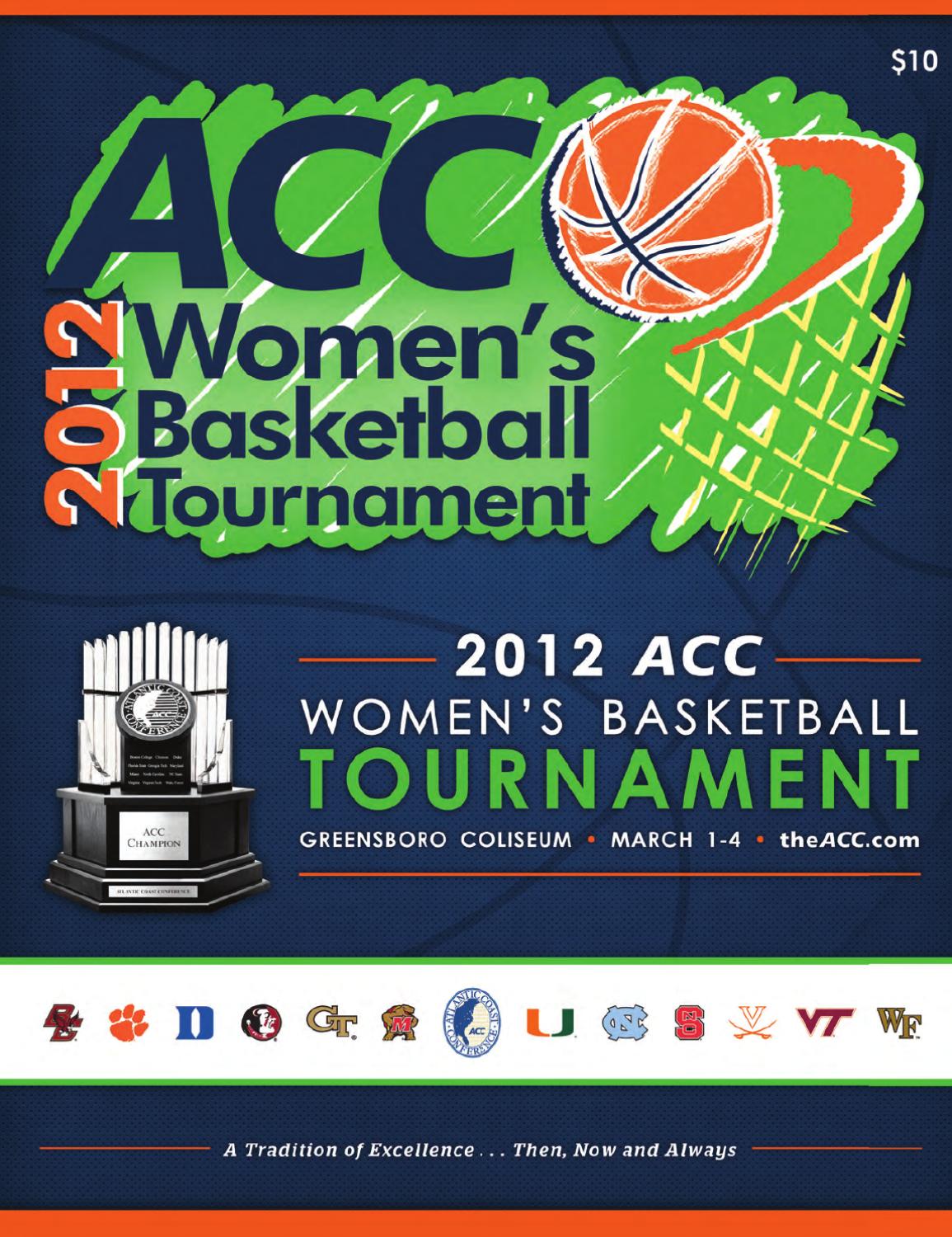 2012 ACC Women's Basketball Tournament Program by Atlantic Coast Conference  - Issuu