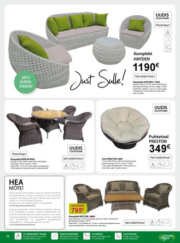 Home4you.ee 家具目录 · 庭院 4you suvemööbli kataloog 2012 第 15 页