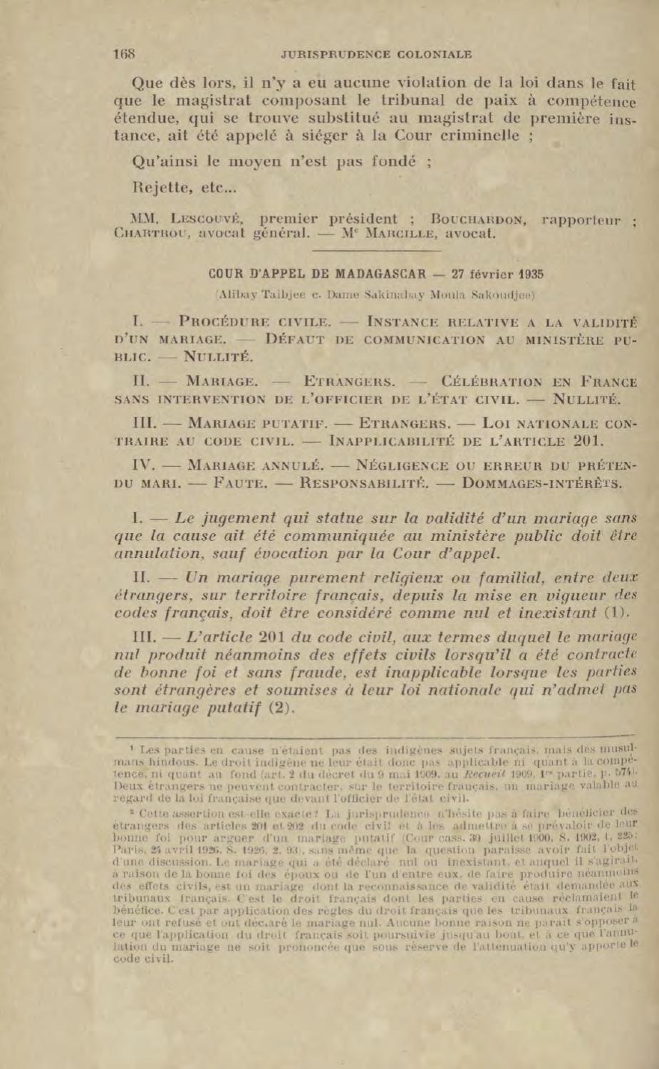Recueil De Legislation De Doctrine Et De Jurisprudence Coloniales Tome 36 By Bibliotheque Numerique Manioc Scd Universite Antilles Issuu