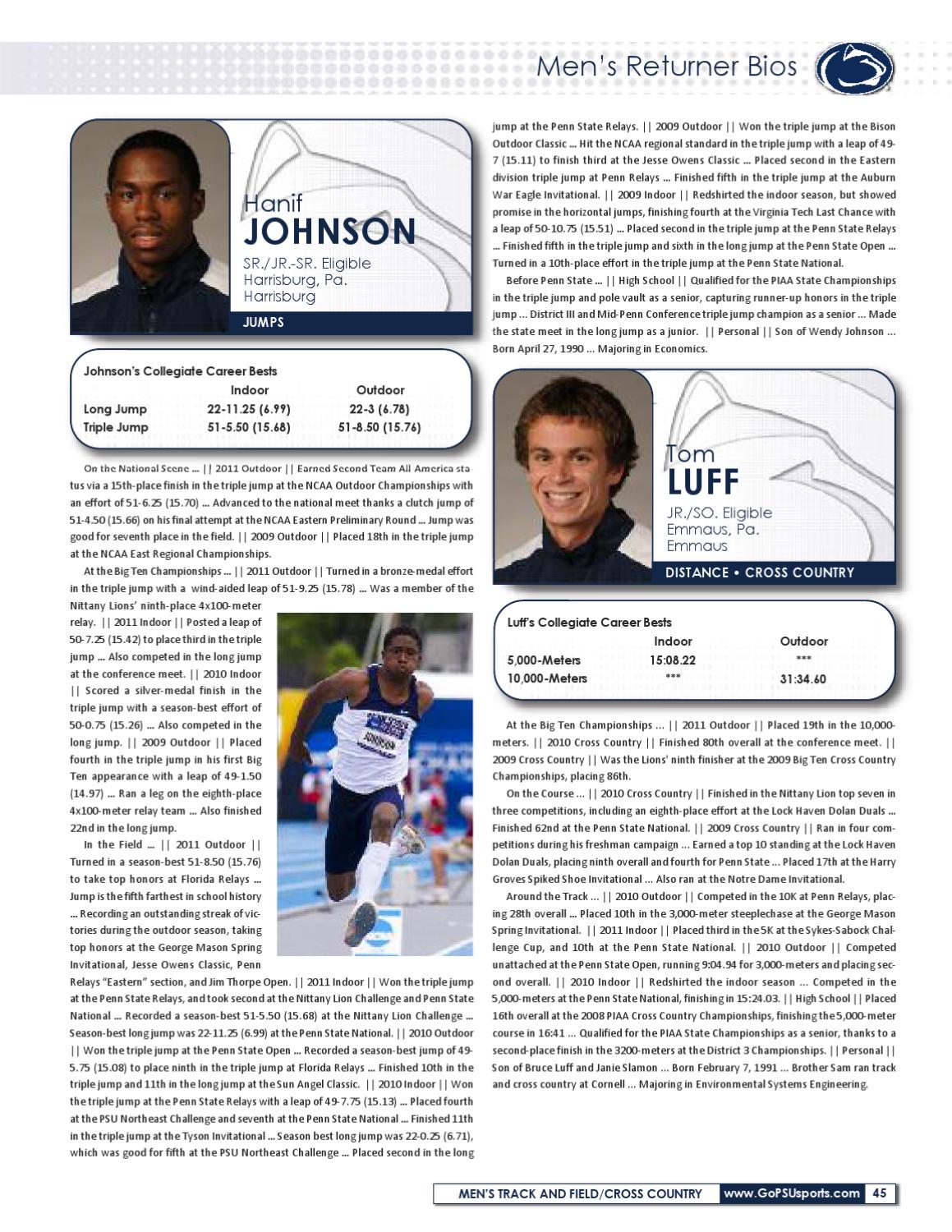 Track and Field 201112 Yearbook by Penn State Athletics Issuu