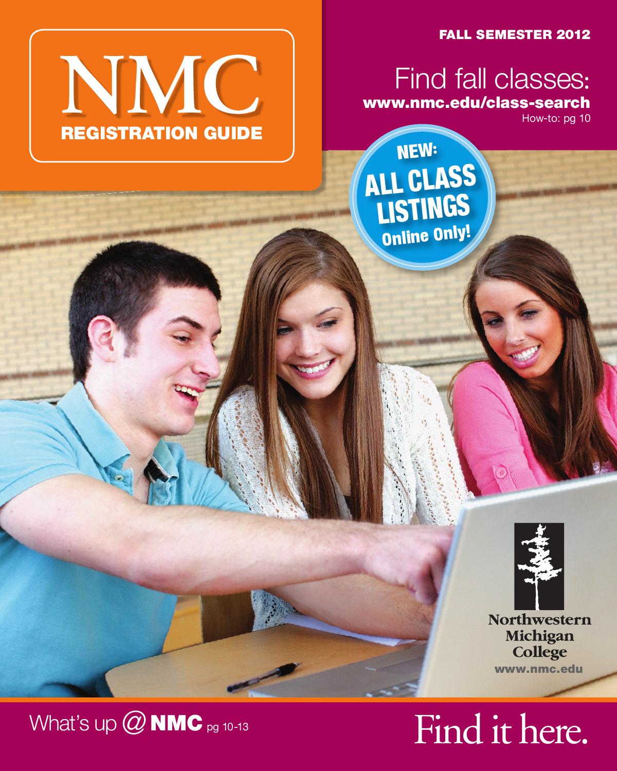 NMC 2102 Fall Registration Guide by Northwestern Michigan College Issuu