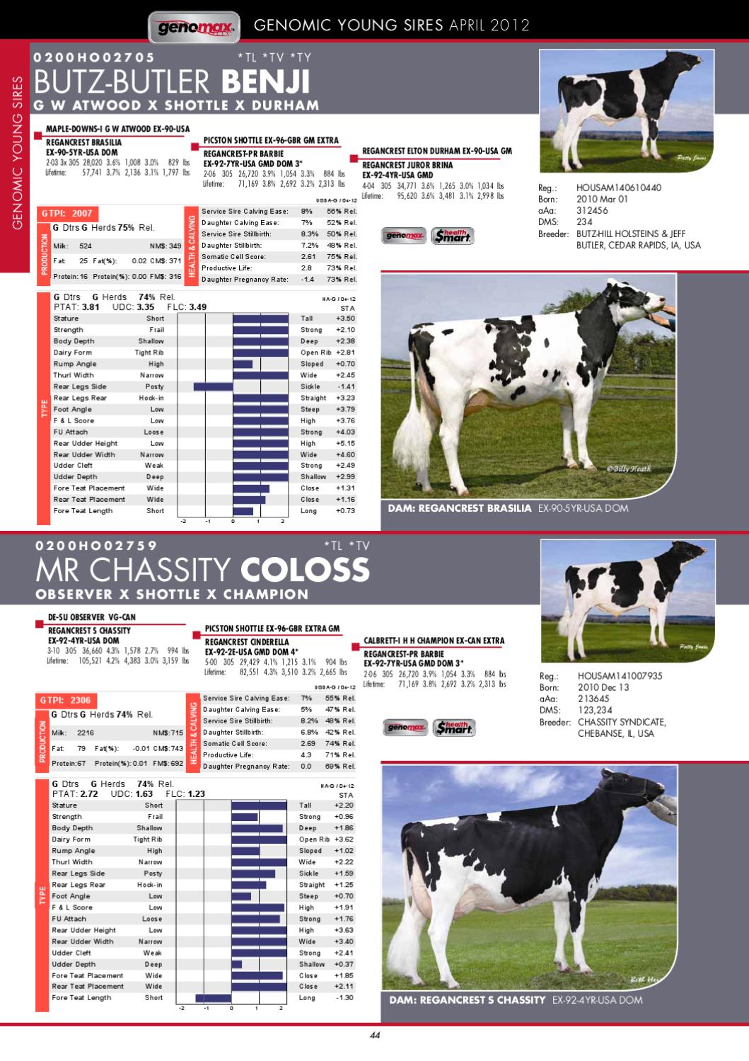 Semex April 2012 USA Holstein Catalog by Semex Issuu