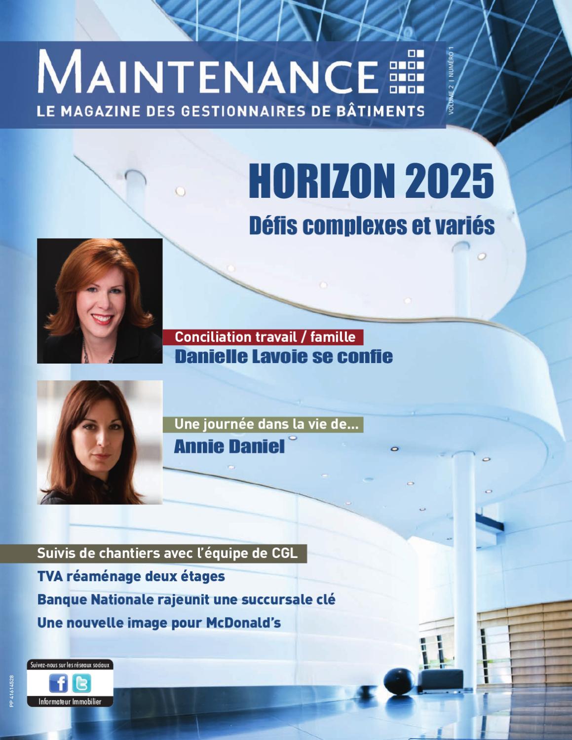 Magazine Maintenance vol. 2 no. 1 > Le magazine des gestionnaires de