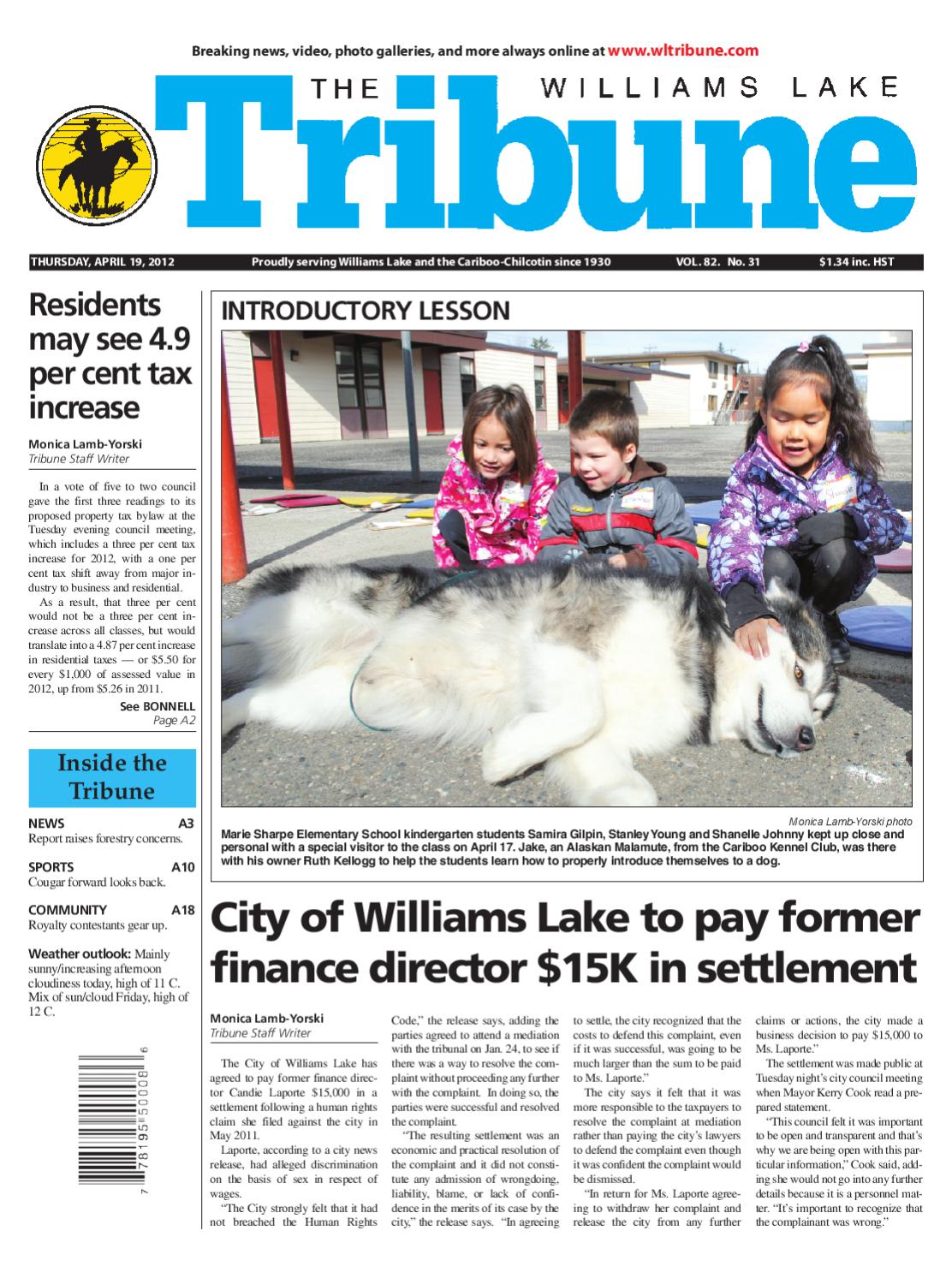 Williams Lake Tribune, April 19, 2012 by Black Press Media Group Issuu