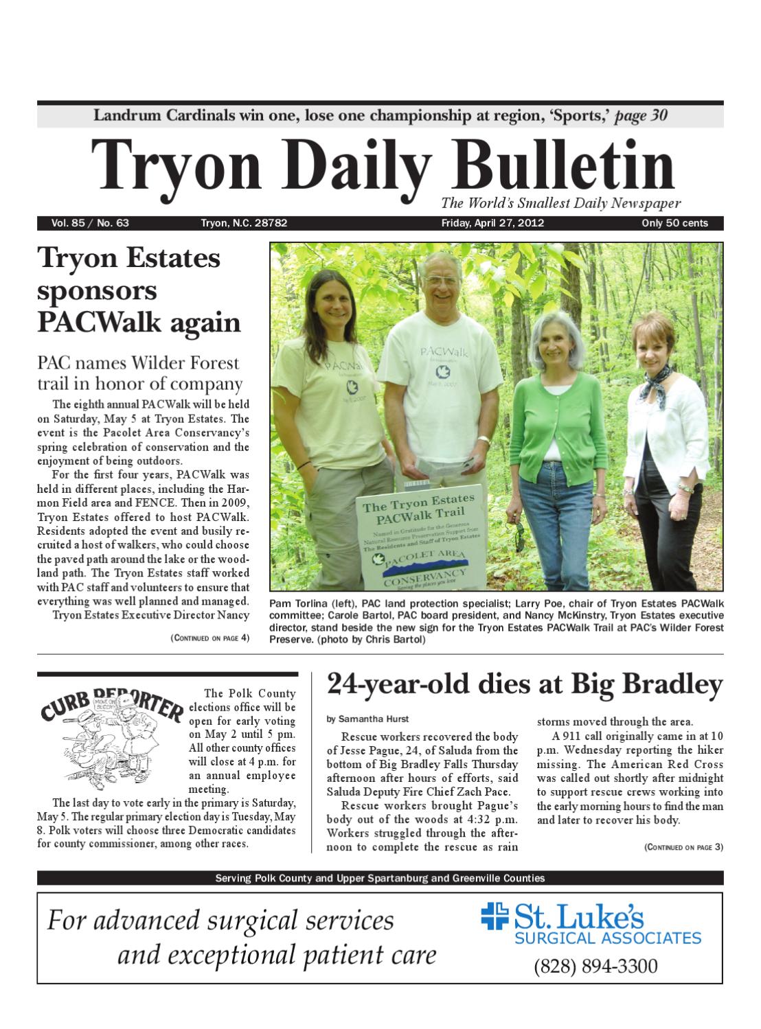 042712 Daily Bulletin by Tryon Daily Bulletin Issuu