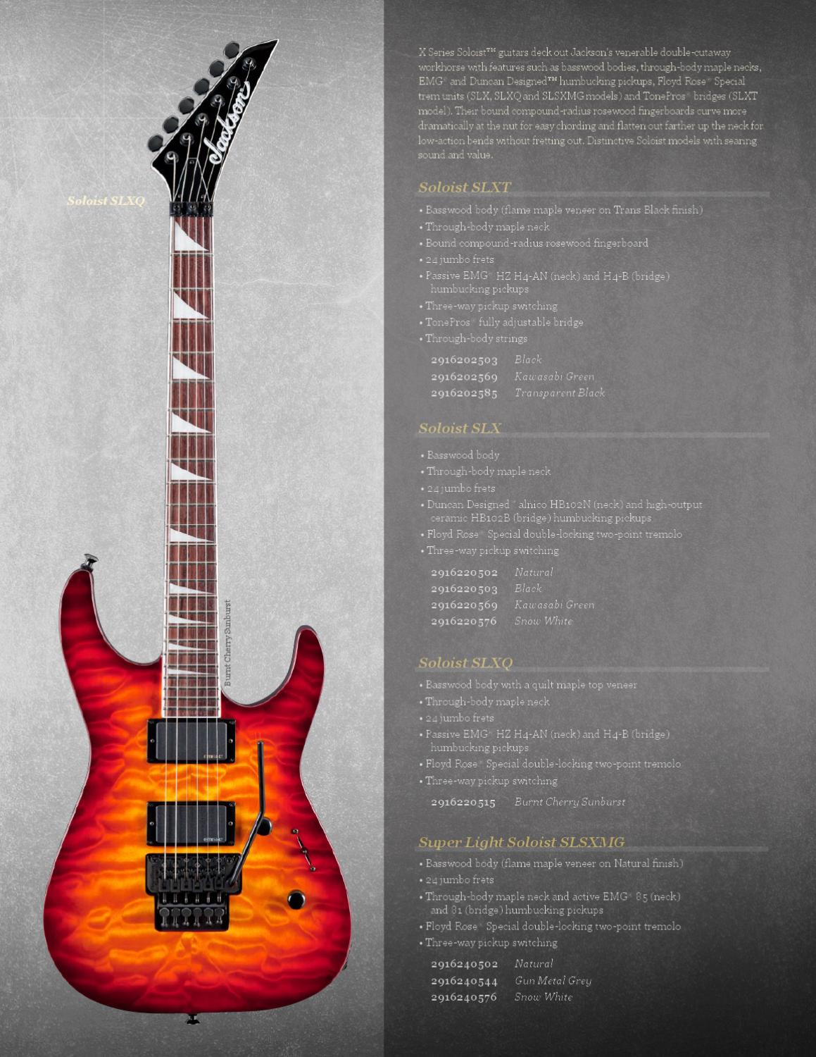 2012 Jackson® Guitars Catalog by Jackson Guitars Issuu