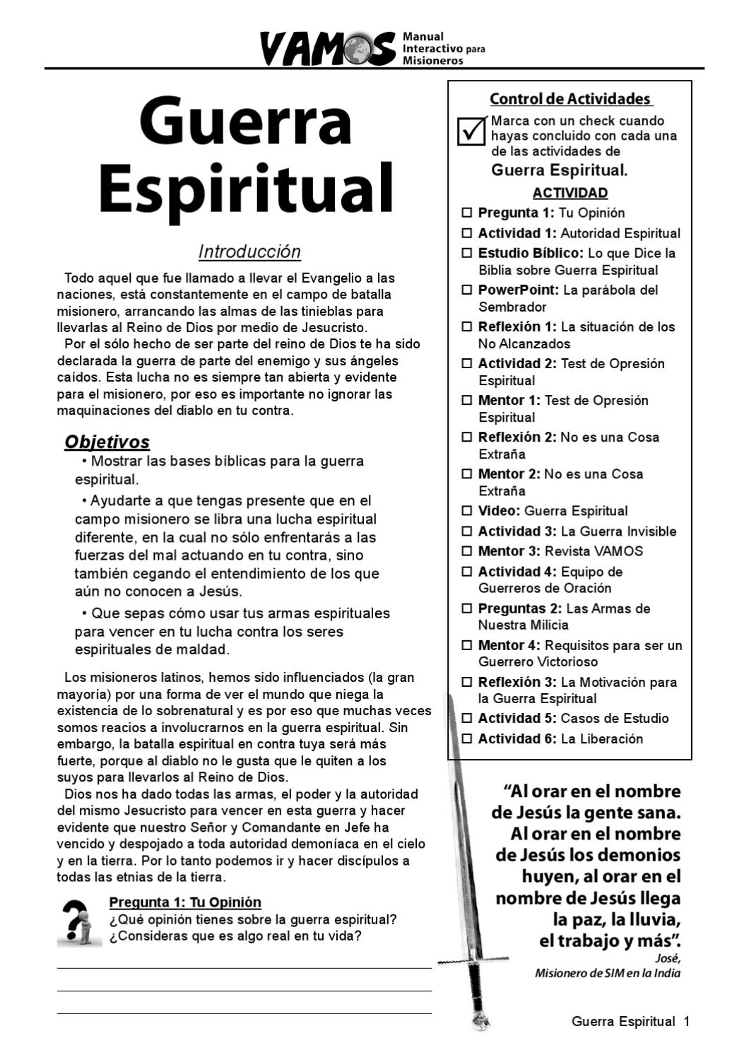 Guerra Espiritual By Sim Latinoamérica Issuu