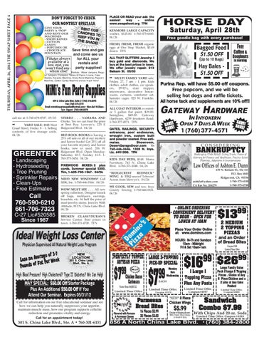 042612 by the swap sheet issuu ridgecrest ca swap sheet