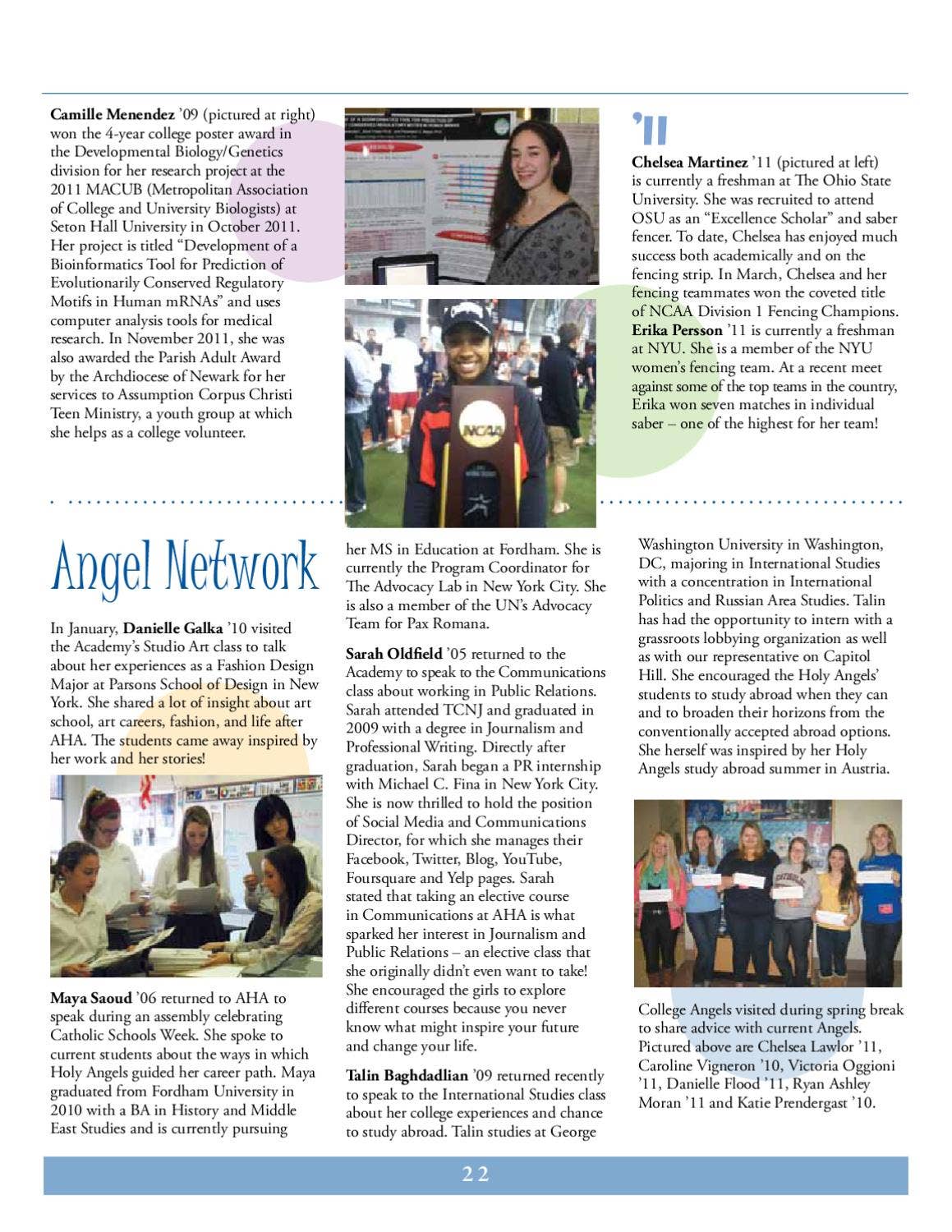 Tidings_Spring_2012 by Academy of the Holy Angels - Issuu