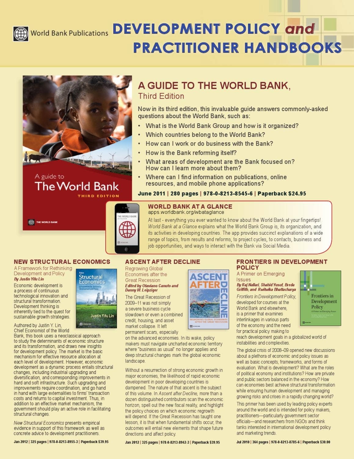 Development Policy and Practitioner Handbooks by World Bank Group ...