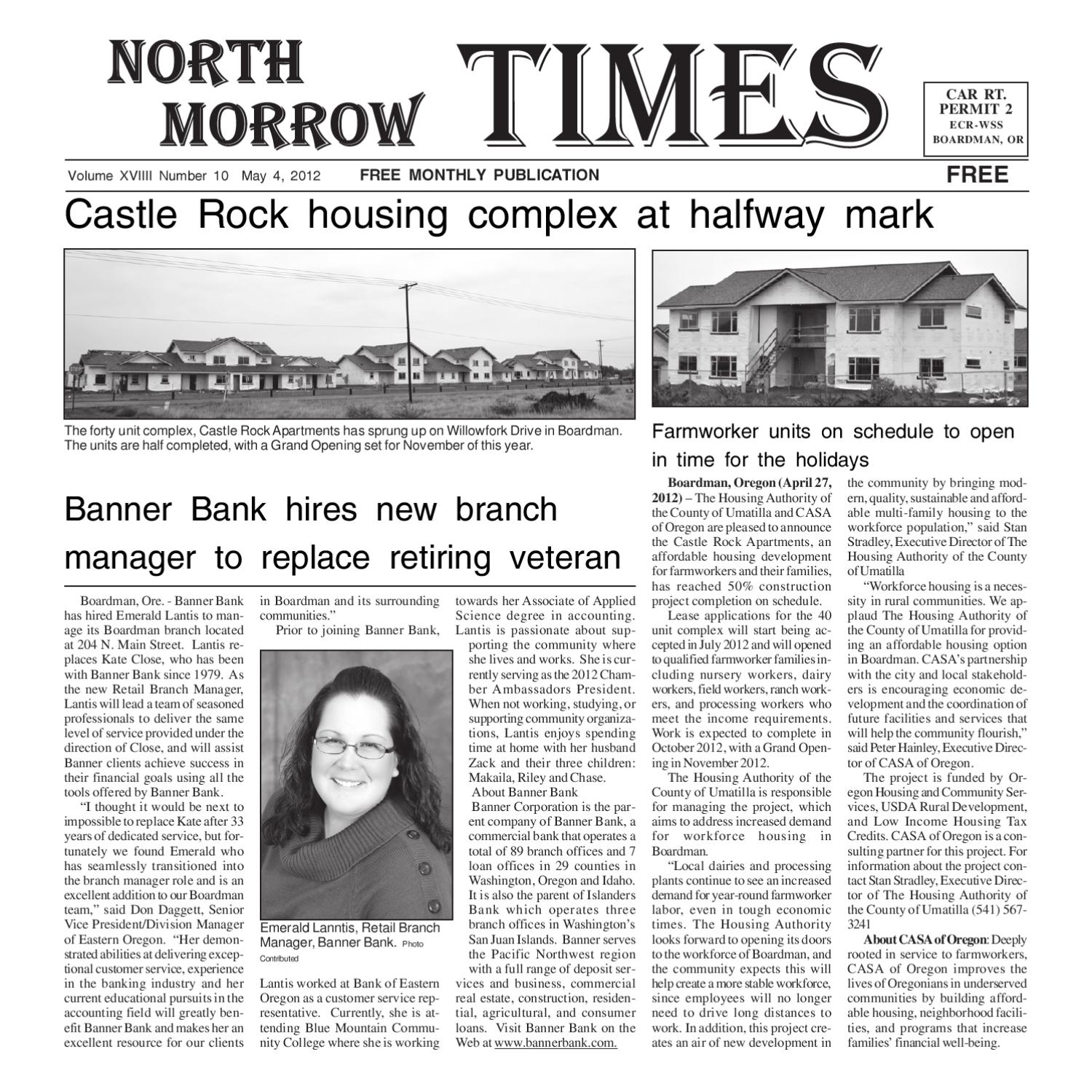 May 2012 North Morrow Times By North Morrow Times Issuu
