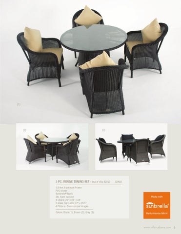 Ennis Fabrics 家具目录 · Villa Cabana 户外 家具 2012 第 11 页