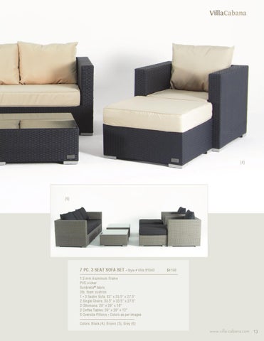 Ennis Fabrics 家具目录 · Villa Cabana 户外 家具 2012 第 15 页